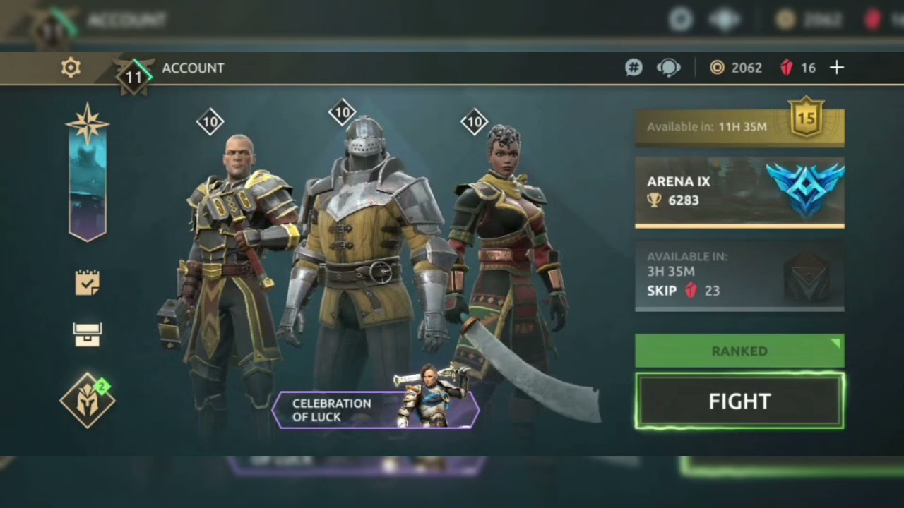 How to switch your account in Shadow fight arena