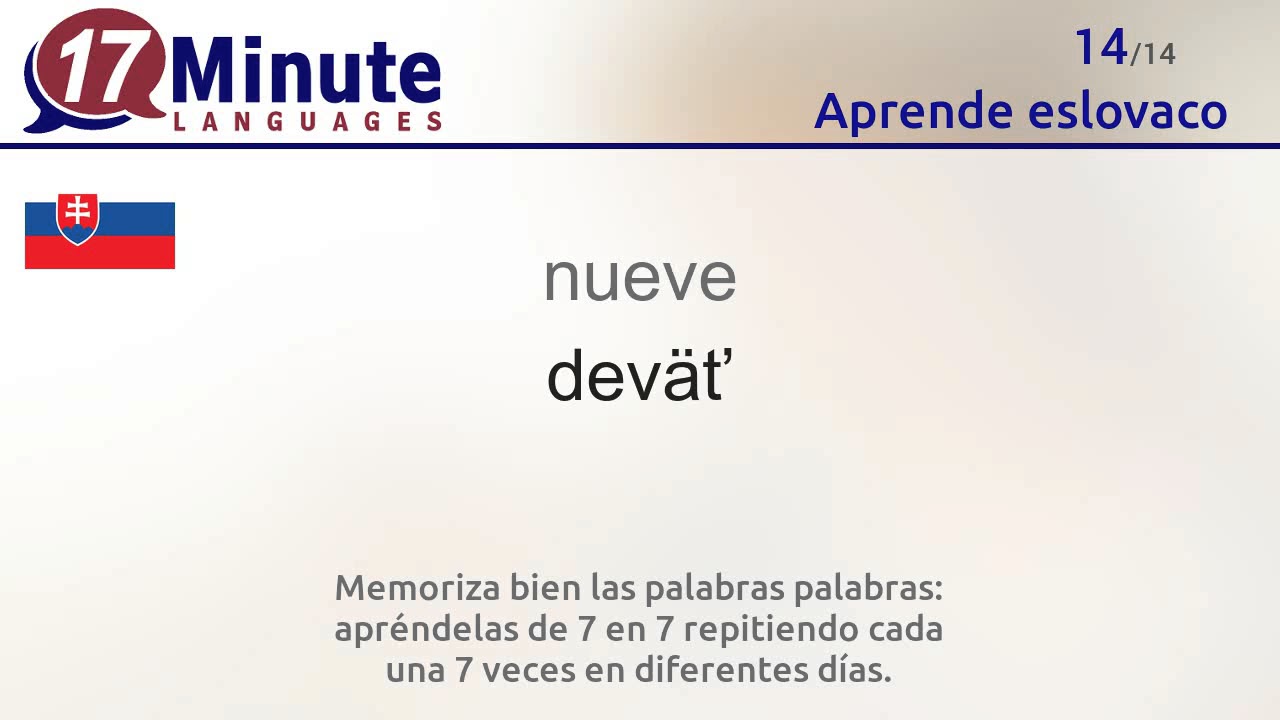 Aprende eslovaco de forma gratuita con nuestro nuevo formato en vídeo.