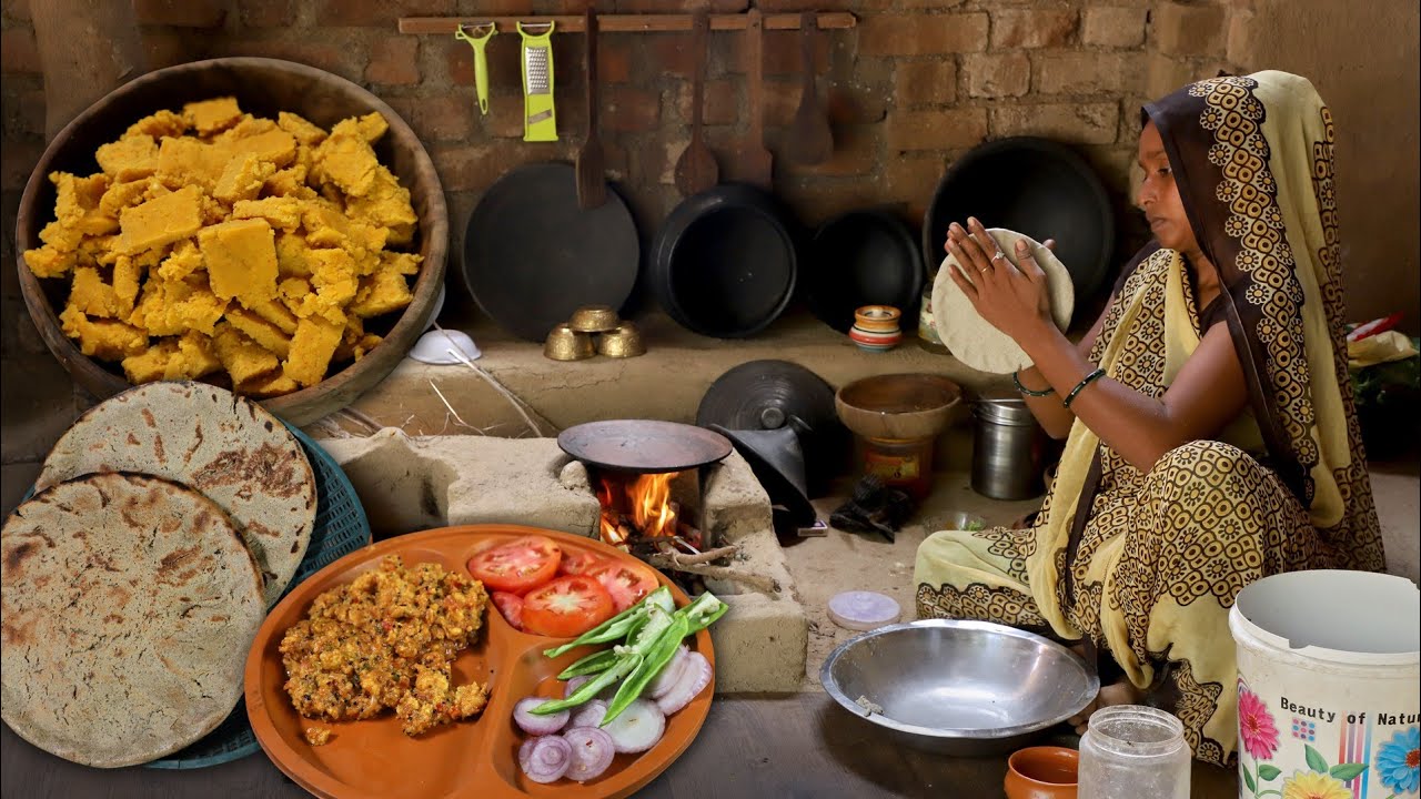 કાઠીયાવાડી ઢોકળી નું શાક || Authentic Village Food Recipe || MR7 Recipes