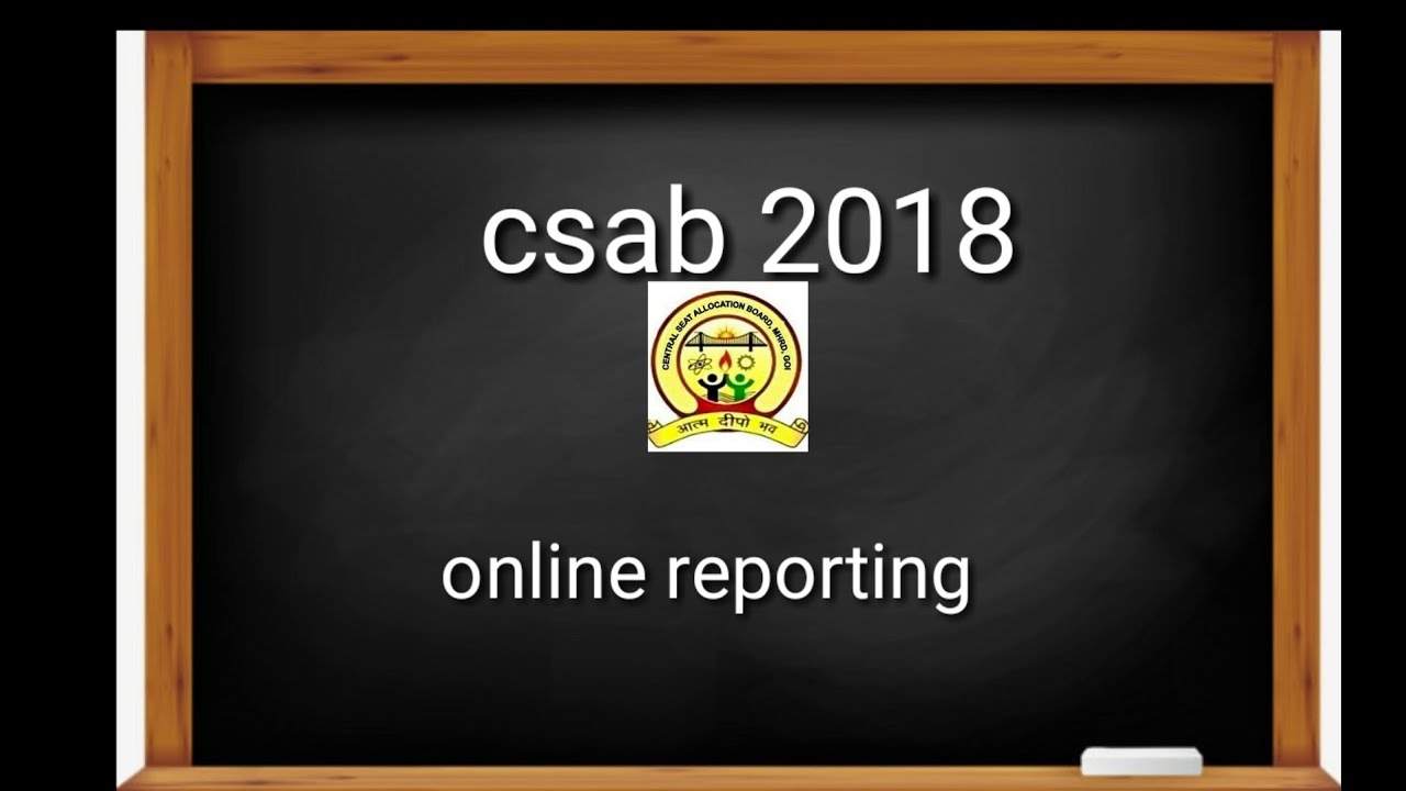 Csab 2018 online reporting