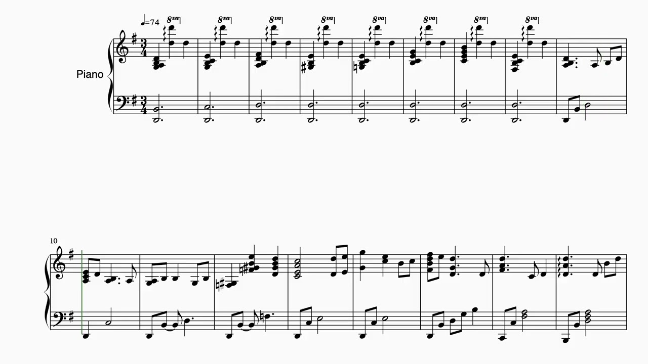 [His Eye Is on the Sparrow] Piano Solo Preview