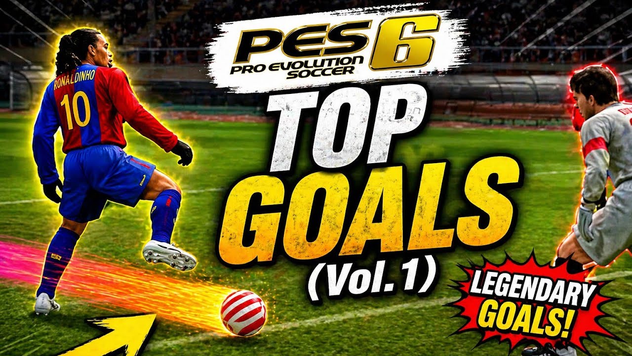 PES 6 | TOP GOALS 🔥 MEJORES GOLES  (Vol. 1) #pes #efootball #football