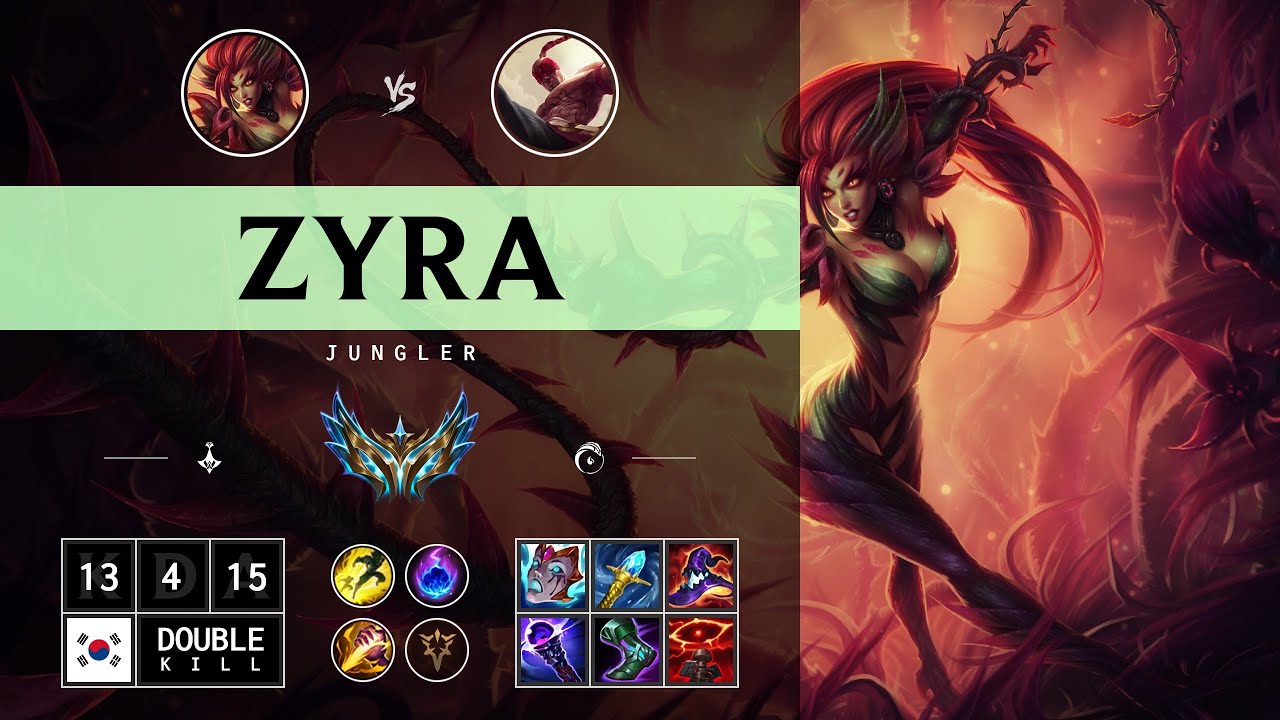 Zyra Jungle vs Lee Sin - KR Challenger Patch 14.12