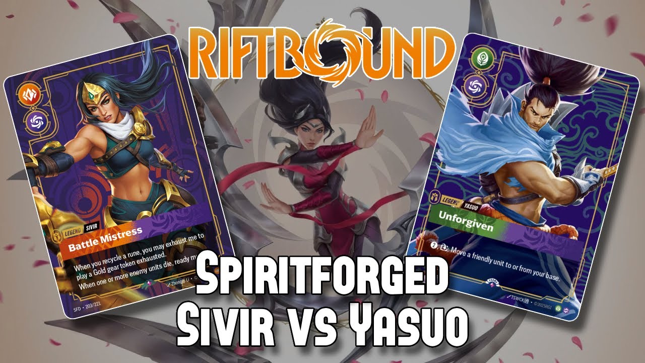 Spiritforged Gameplay - Sivir vs Yasuo Round 2 VOD - Brighton & SE UK Riftbound local Tournament