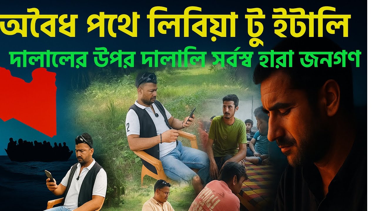 অন্ধকারের পথে লিবিয়া টু ইতালি দালালের উপর দালালি সর্বস্ব হারা জনগণ