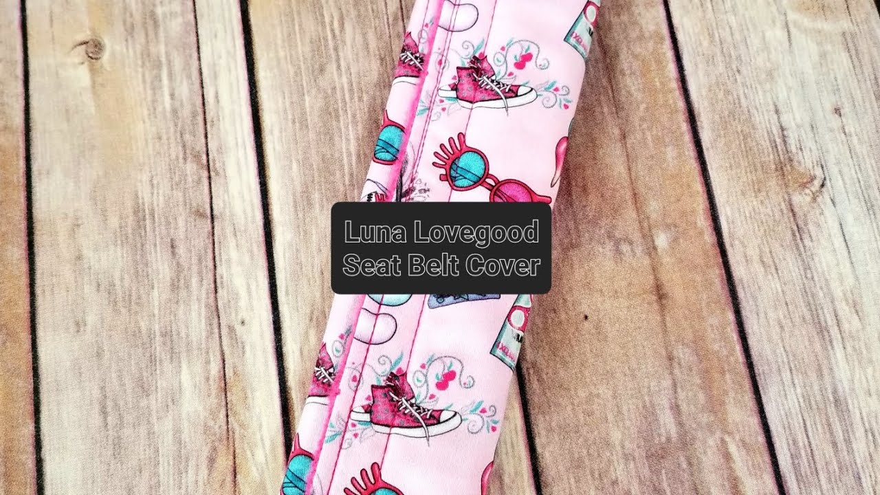 Seamstress Sewing a Padded Seat Belt Cover Set