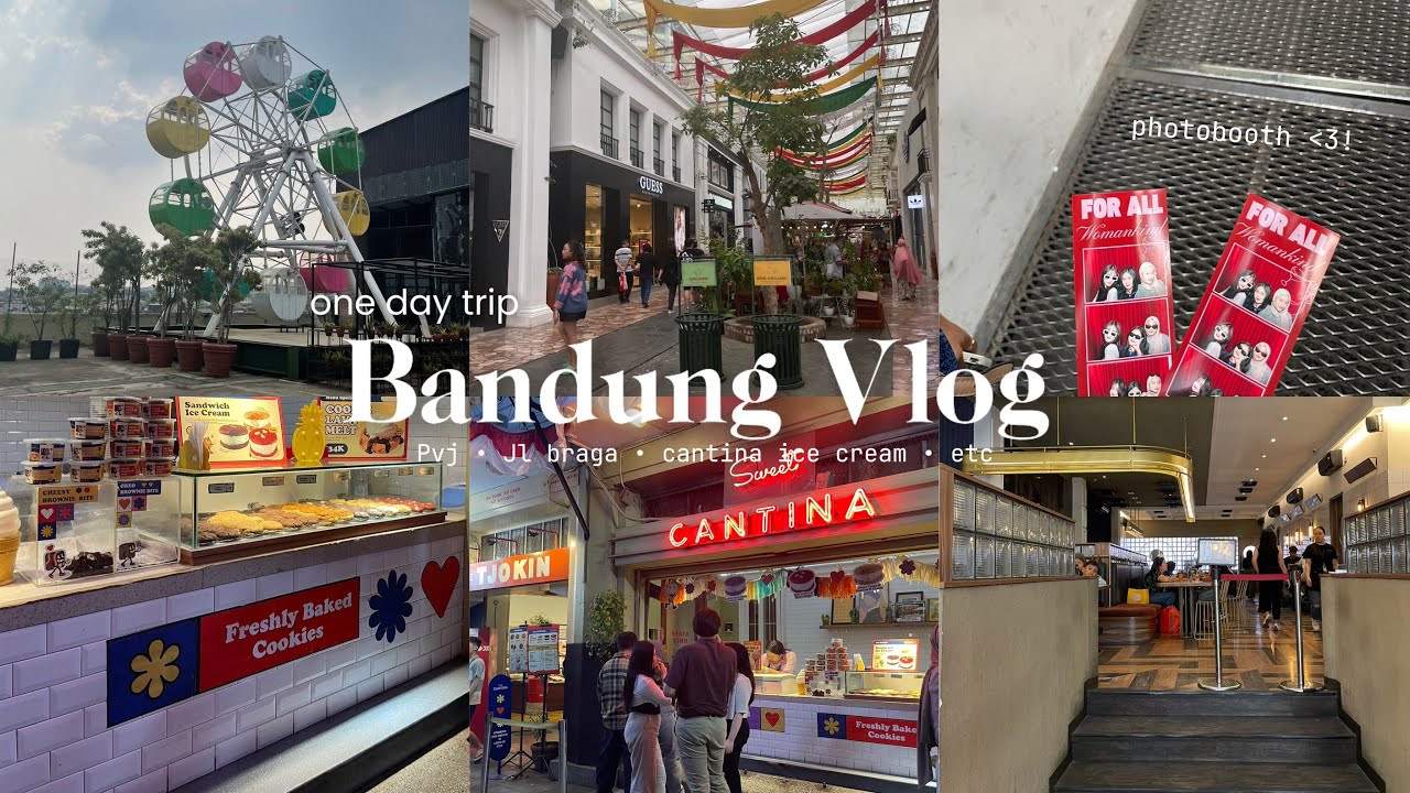 Bandung vlog: strolling around braga | photobooth | Pvj carnaval | etc 🎡🍦📷🤍