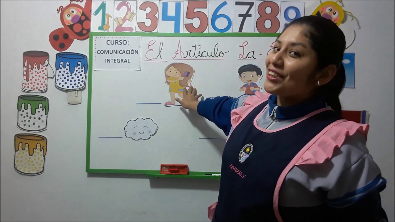 EL SUSTANTIVO - EL ARTÍCULO, para niños de 5 años, nivel inicial.