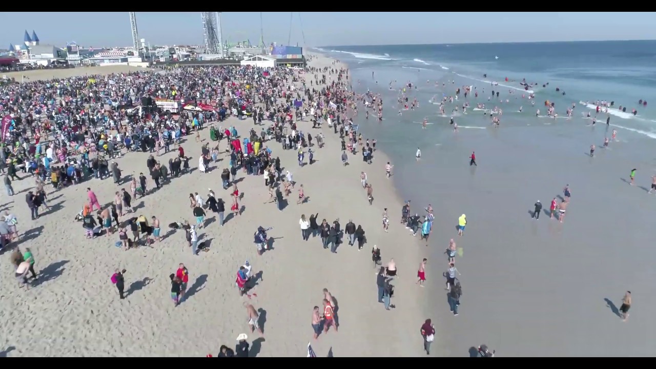 Drone Footage - 2020 Polar Bear Plunge at Seaside Heights