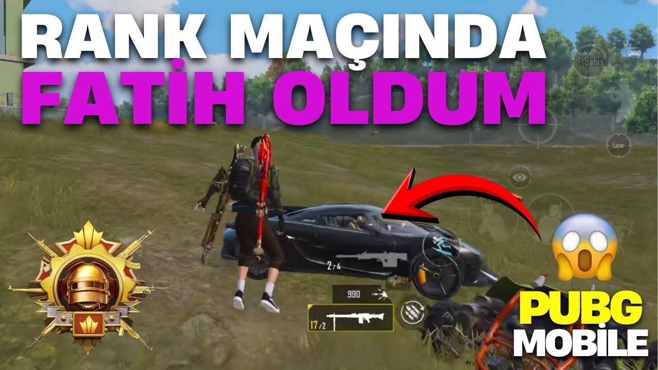 SOLO RANK MA&Ccedil;INDA 32. KEZ FATİH OLDUM! RANK TAKTİKLERİ ! LAZURİ SOLO PUBG MOBİLE