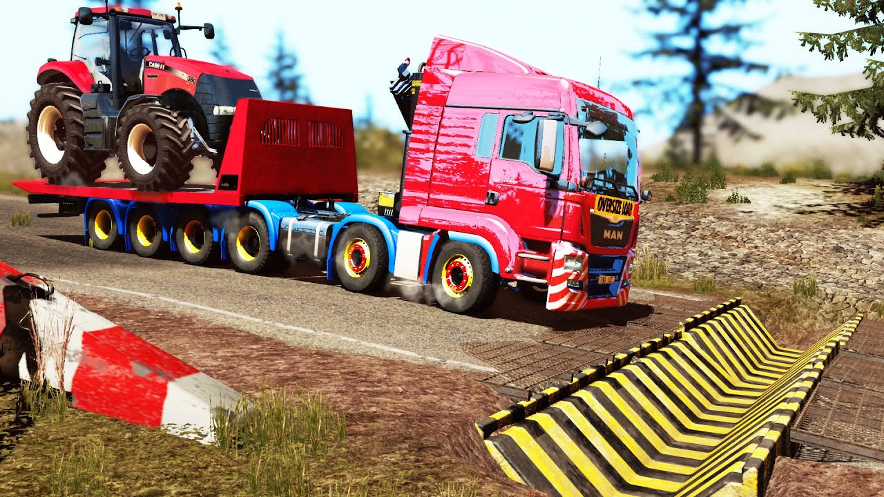 Cars vs Upside Down Speed Bumps #49 | BeamNG.DRIVE