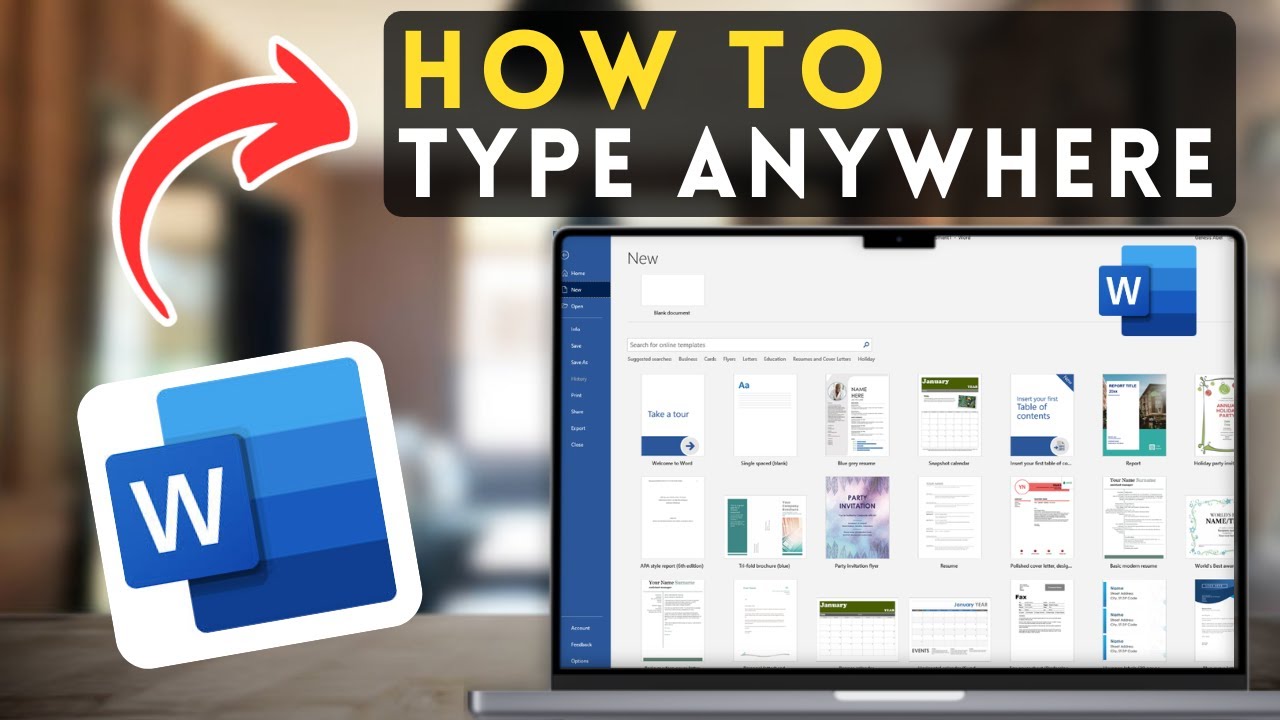 How to Type Anywhere in MS Word | Microsoft Word Tutorial (2025)