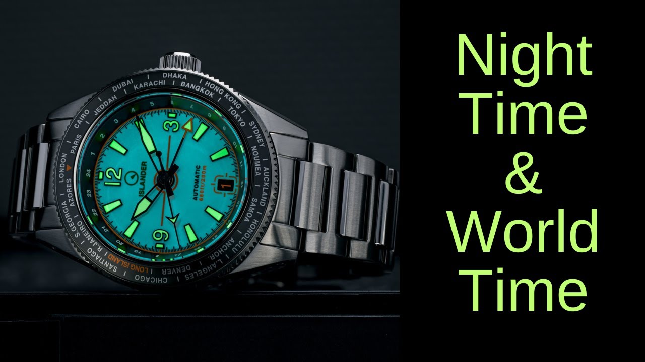 Tells time all over the world, at a glance