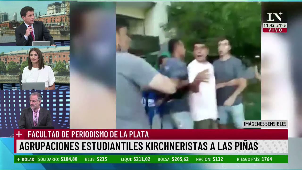 Escándalo en la UNLP: Militantes K a las trompadas