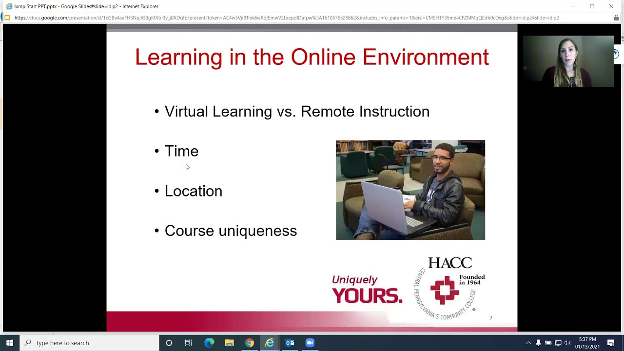 HACC Jump Start Your Success Webinar- Spring 2021
