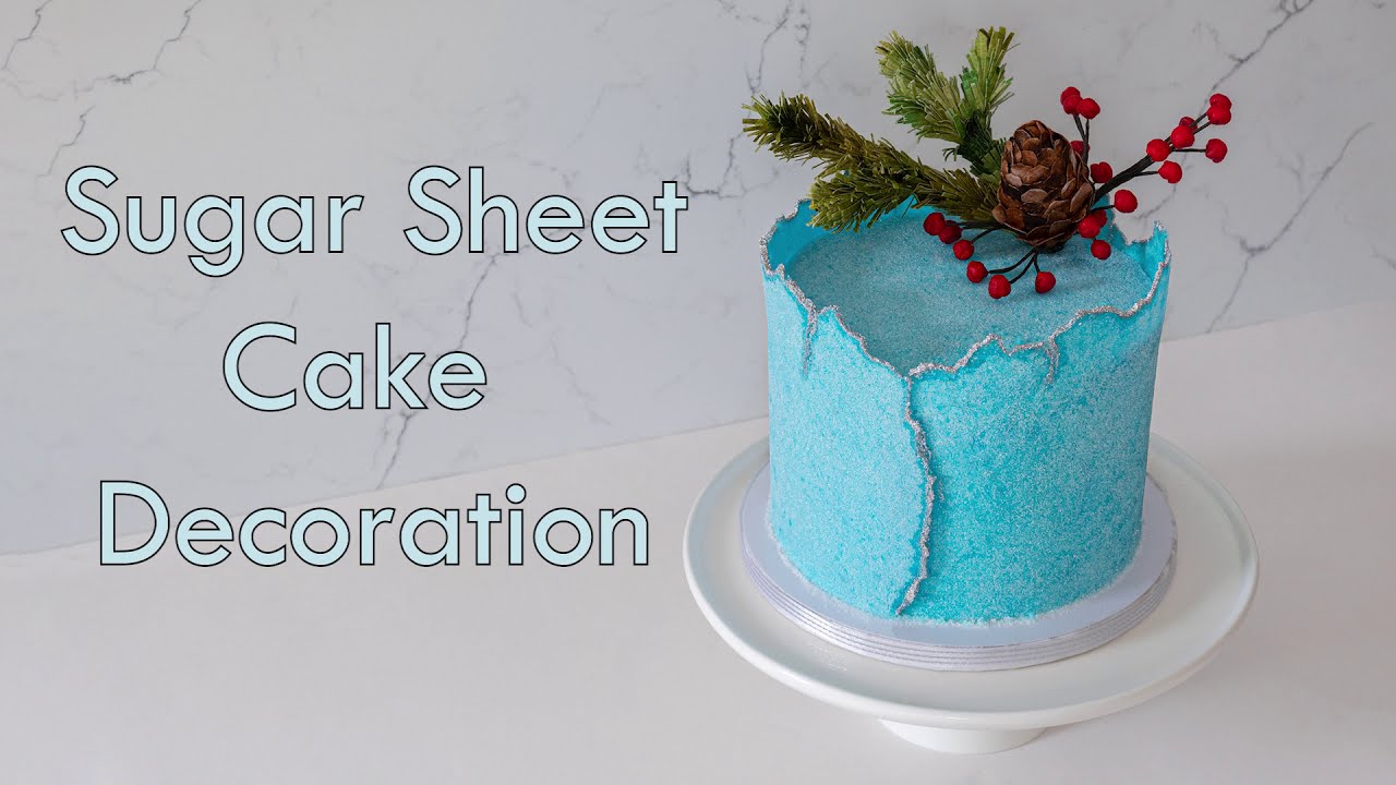 Winter Christmas Cake Decoration / Sugar Sheet / Wafer paper cake decor
