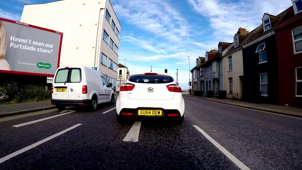 Cinematic Drive on the South Coast of UK (Worthing-Brighton)