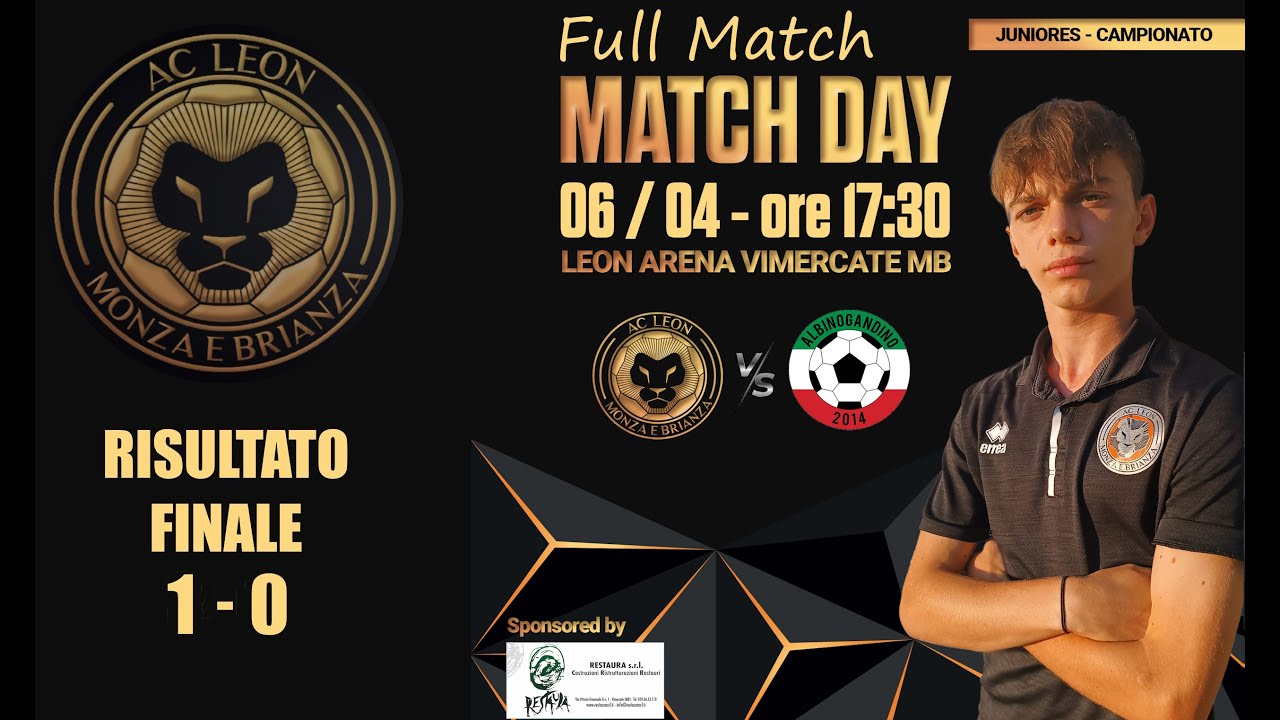 JUNIORES U19 REAGIONALE A - LEON vs ALBINO GANDINO Stagione 23-24