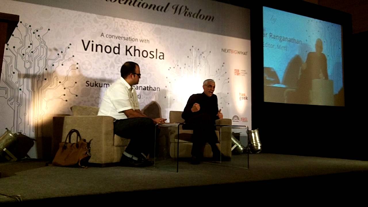 11 of 14   Sukumar Ranganathan, Editor, Mint, in conversation with Vinod Khosla