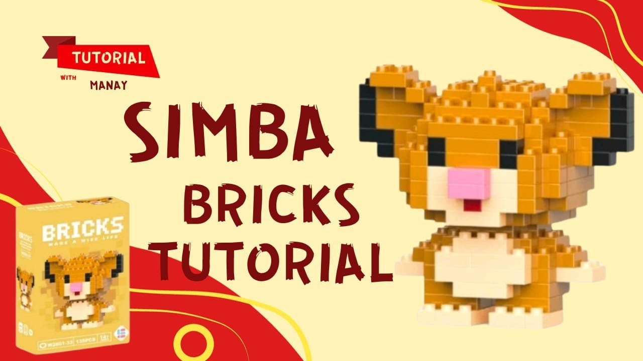 I BUILD LEGO MINI SIMBA BRICKS TUTORIAL (bahasa)