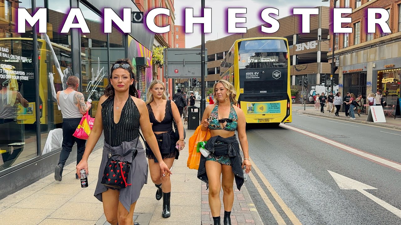 [4K] MANCHESTER- Explore Central Greater Manchester City On A Sunny Day | The Best Spots & MORE🇬🇧