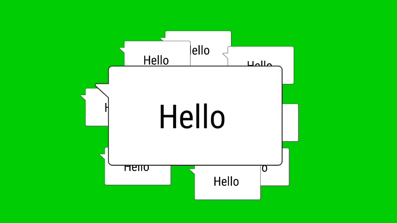 hello Speech Bumble Animation(FREE TO USE)