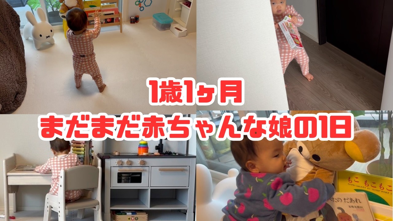 【ワンオペ】1歳1ヶ月の娘と2人で過ごす日々｜日常vlog