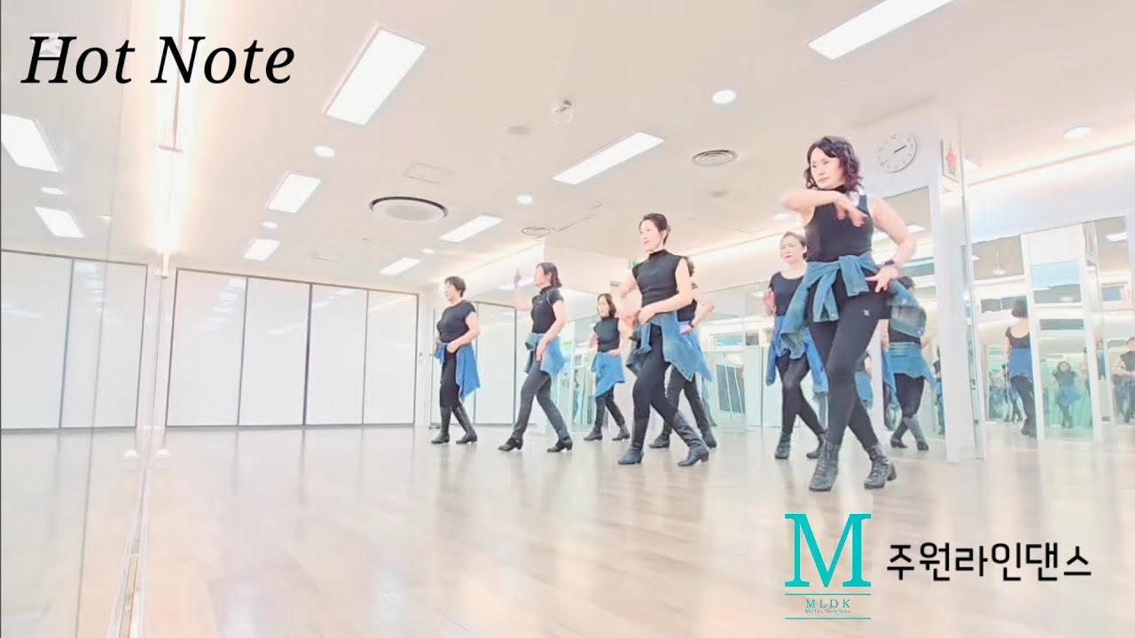 Hot Note LINEDANCE/ Improver/ Choreo:Lilian Lo, Junghee  Min/ 핫노트라인댄스/주원라인댄스
