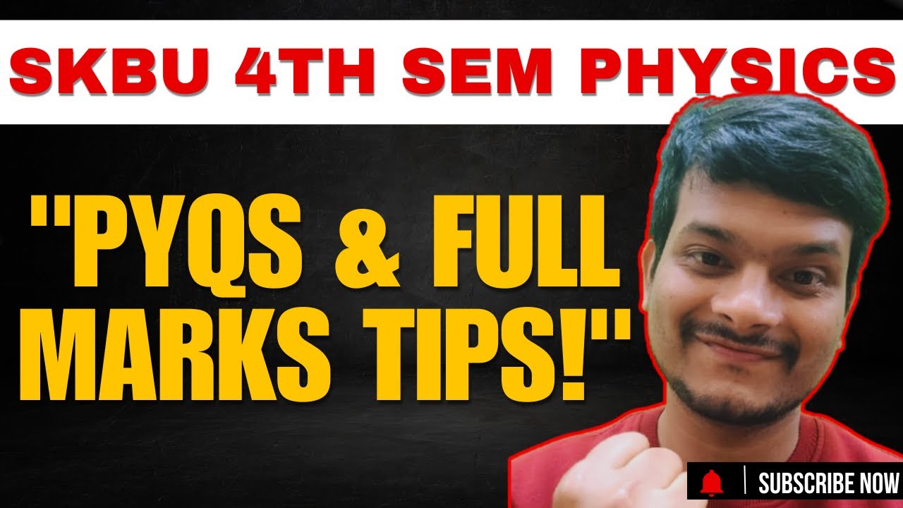 SKBU B.Sc. Physics 4th Sem | PYQs, Solutions & Full Marks Tips by Pappu Sir | Fizy Easy