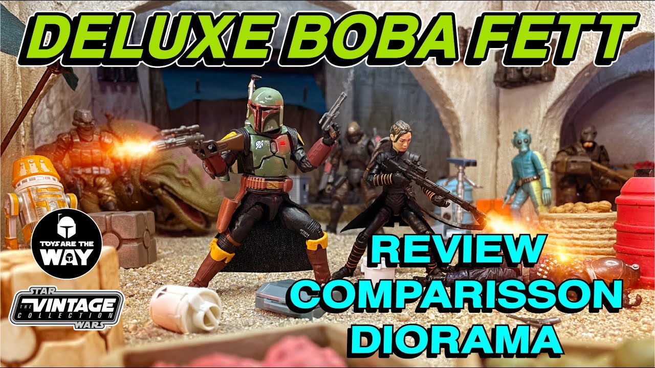 Star Wars The Vintage Collection Deluxe Boba Fett | Review | Comparison & Diorama