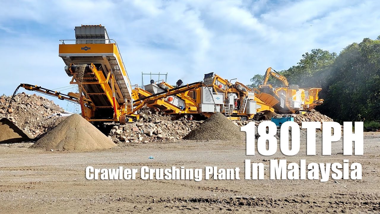 AIMIX 180TPH Crawler Crushing Plant For Road Construction In Malaysia@AIMIX_GROUP