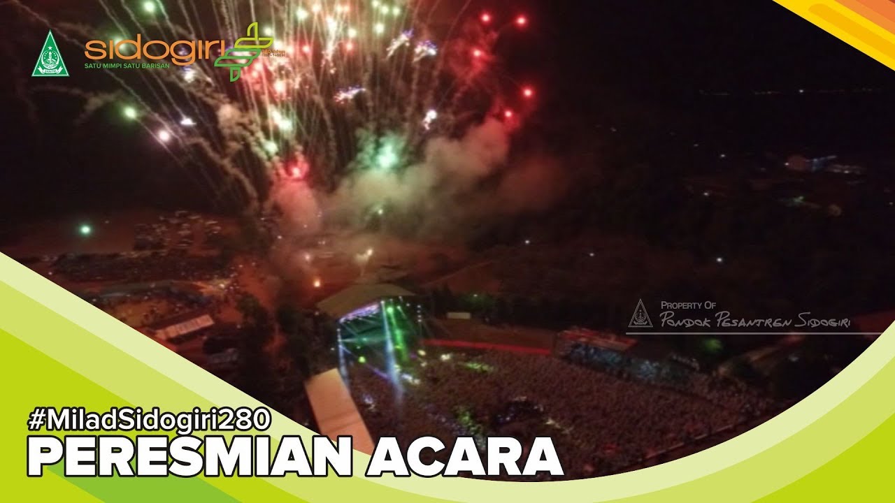 Peresmian Acara | Milad Sidogiri 280 | Pondok Pesantren Sidogiri