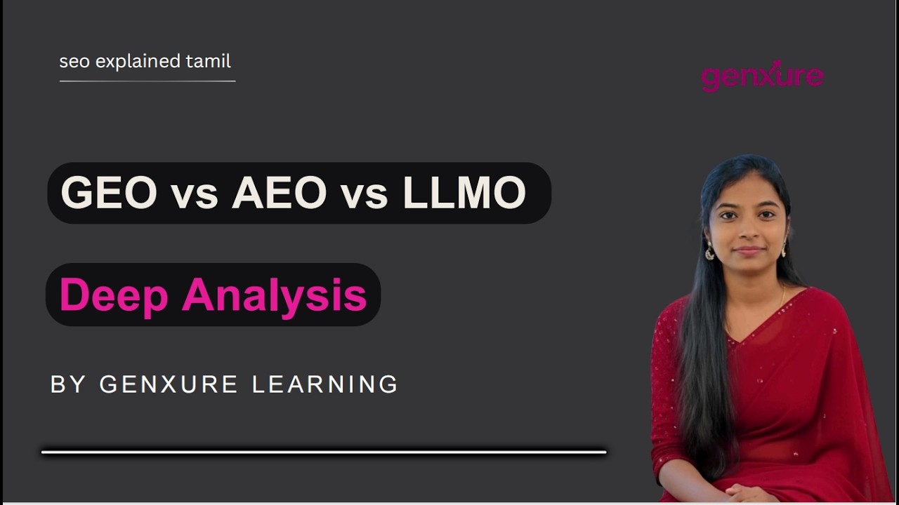 GEO, AEO, LLMO Explained in Tamil - Should You Learn SEO in 2026? Advanced SEO Course