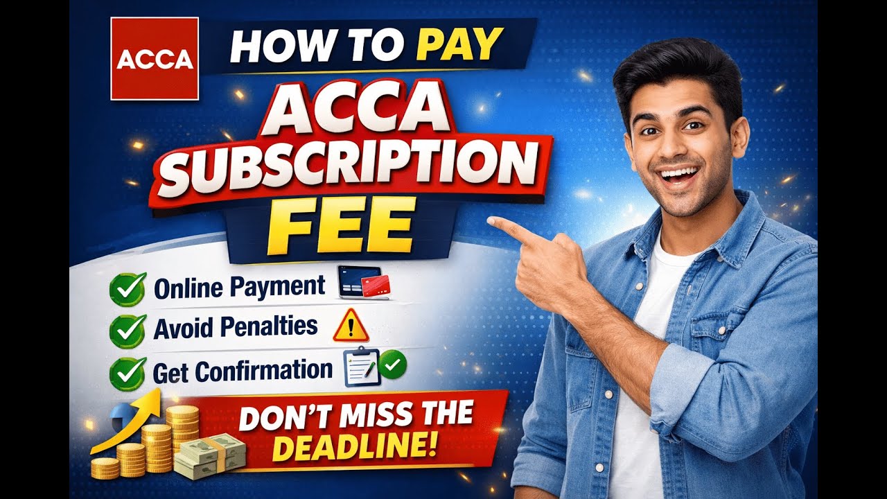 How to Pay ACCA subscription fee?