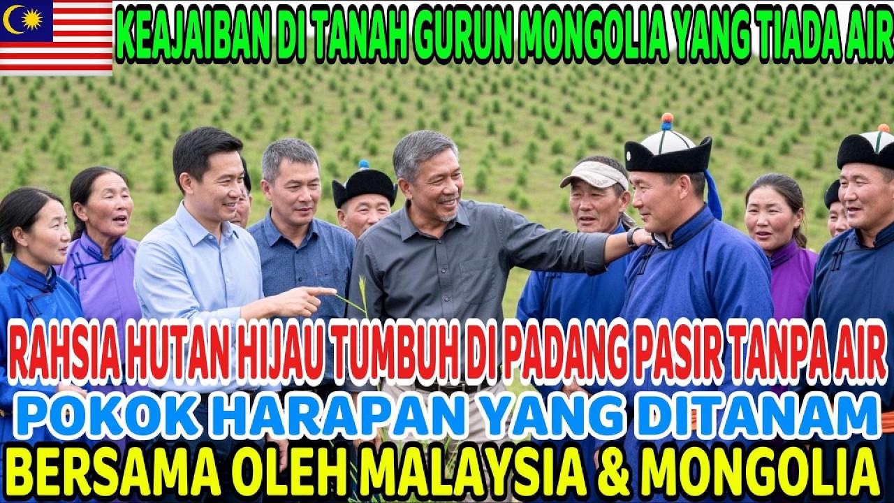 Hutan hijau mekar di tengah padang pasir gersang… Satu keajaiban telah berlaku di Mongolia.