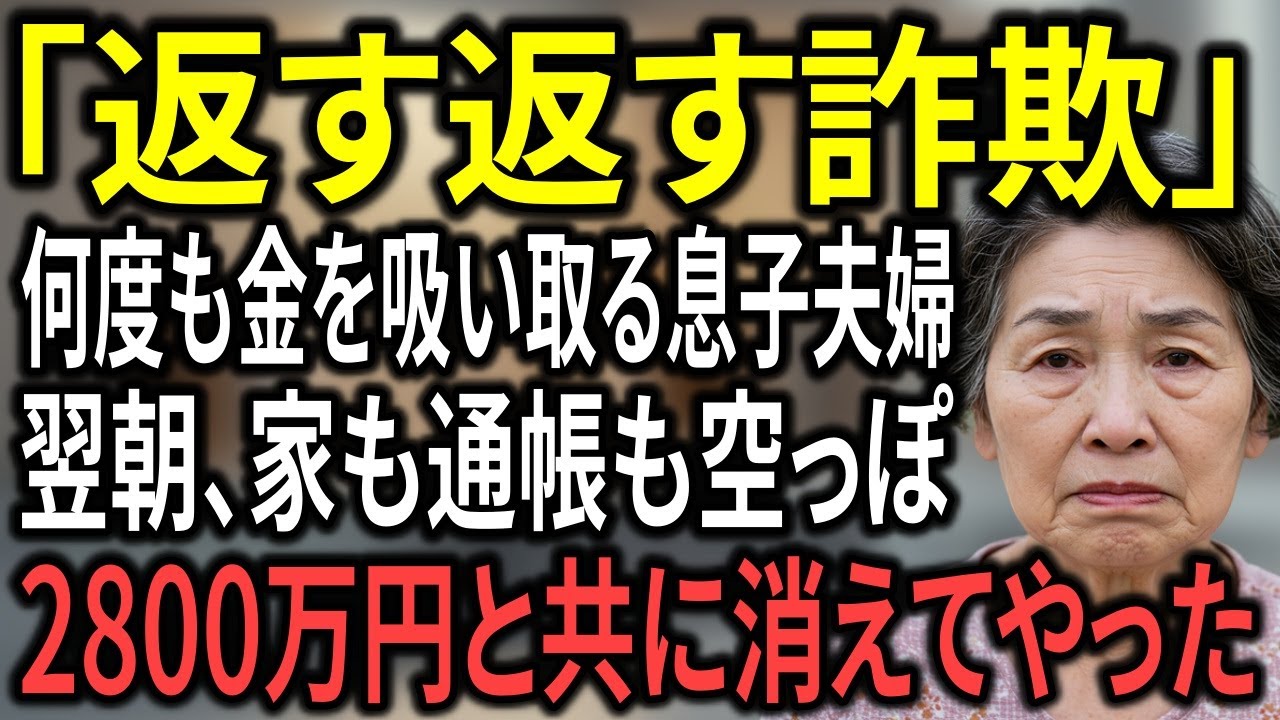 「絶対返す！」をくり返す息子夫婦　──75歳母はついに2800万円と共に姿を消した