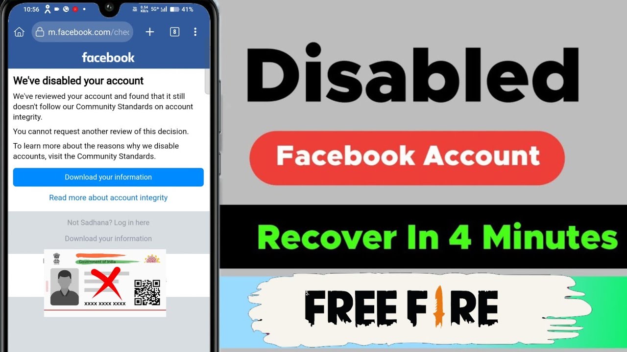 Как восстановить отключенную учетную запись Facebook Мы отключили вашу учетную запись Facebook 20...