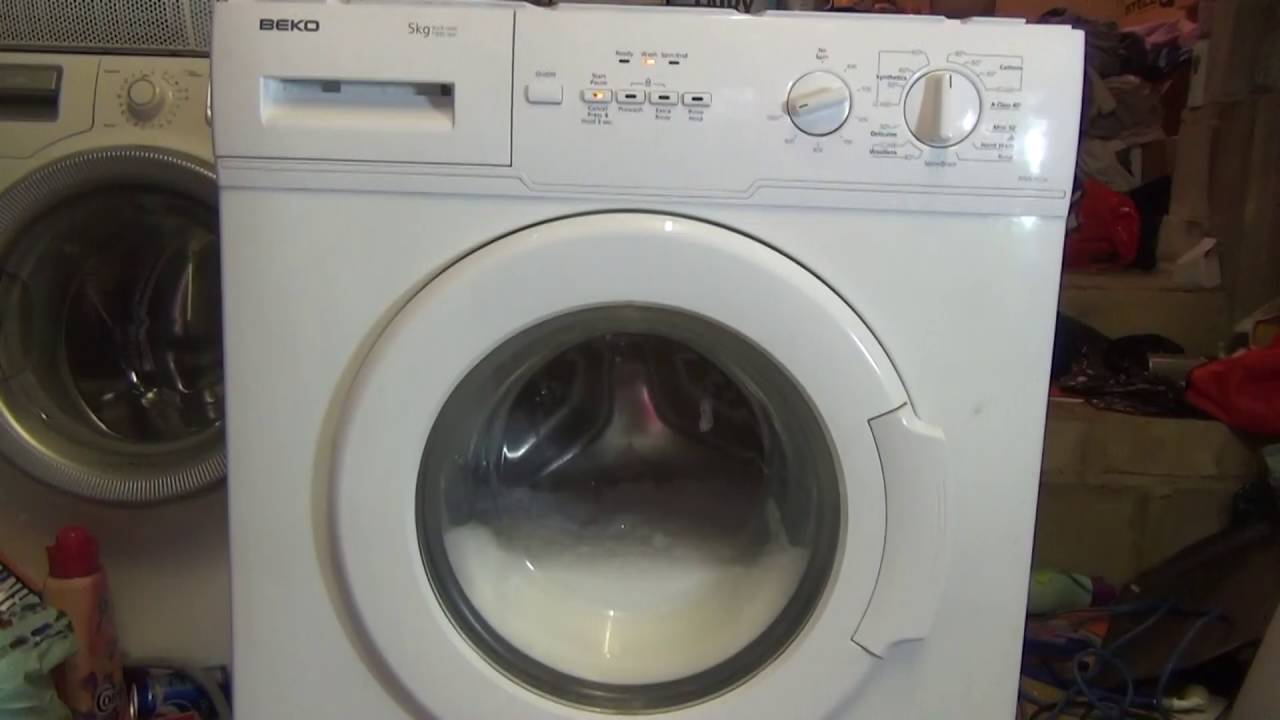 Beko WM5101W Washing Machine : Test cycle on Cotton 90'c