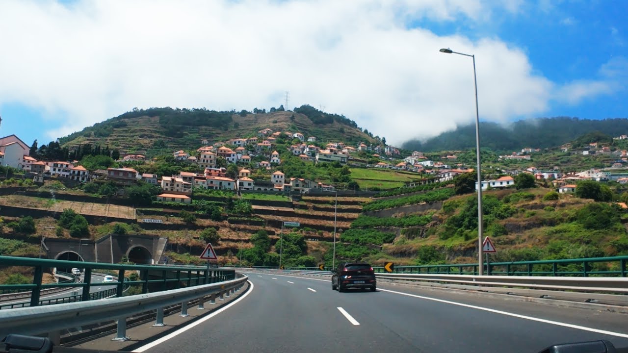 Driving Through Madeira Portugal 4K | Tunnel Adventure with Chill Tunes