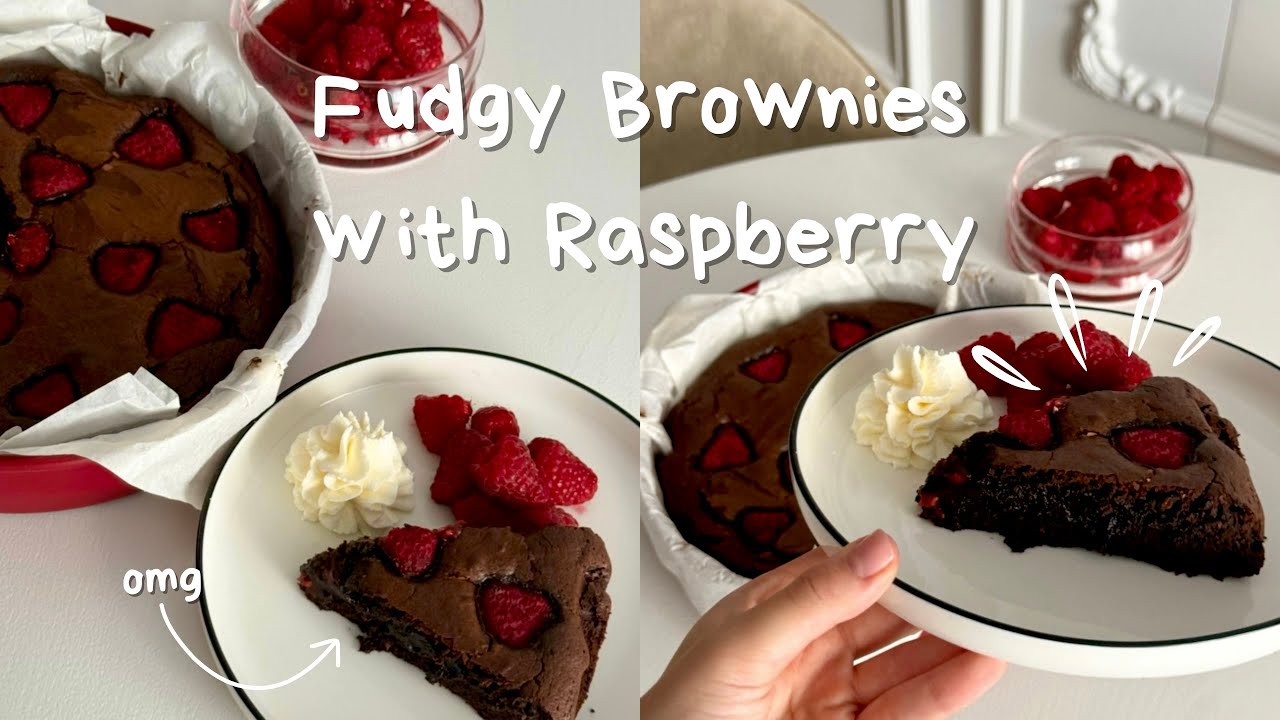 Fudgy Raspberry Brownies🍫 You’ll Want to Make Every Weekend
