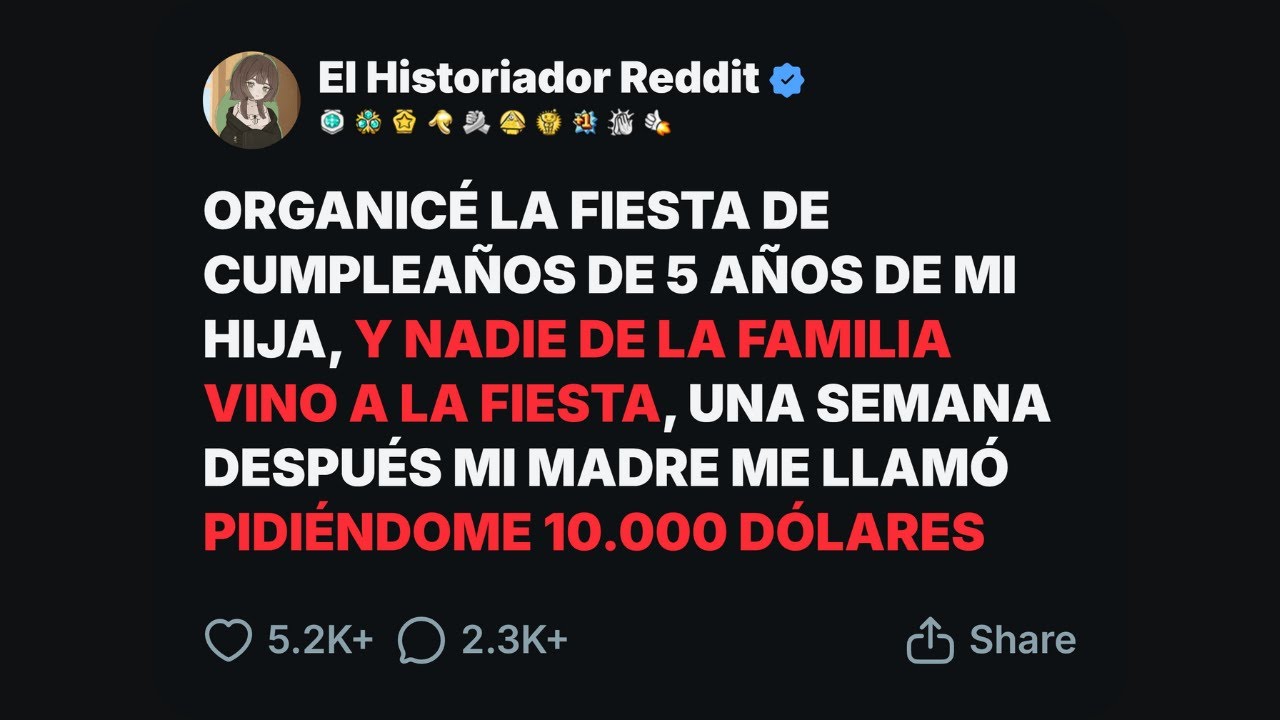 ORGANICÉ la fiesta de cumpleaños de 5 años de mi hija, y NADIE de la familia vino a la fiesta