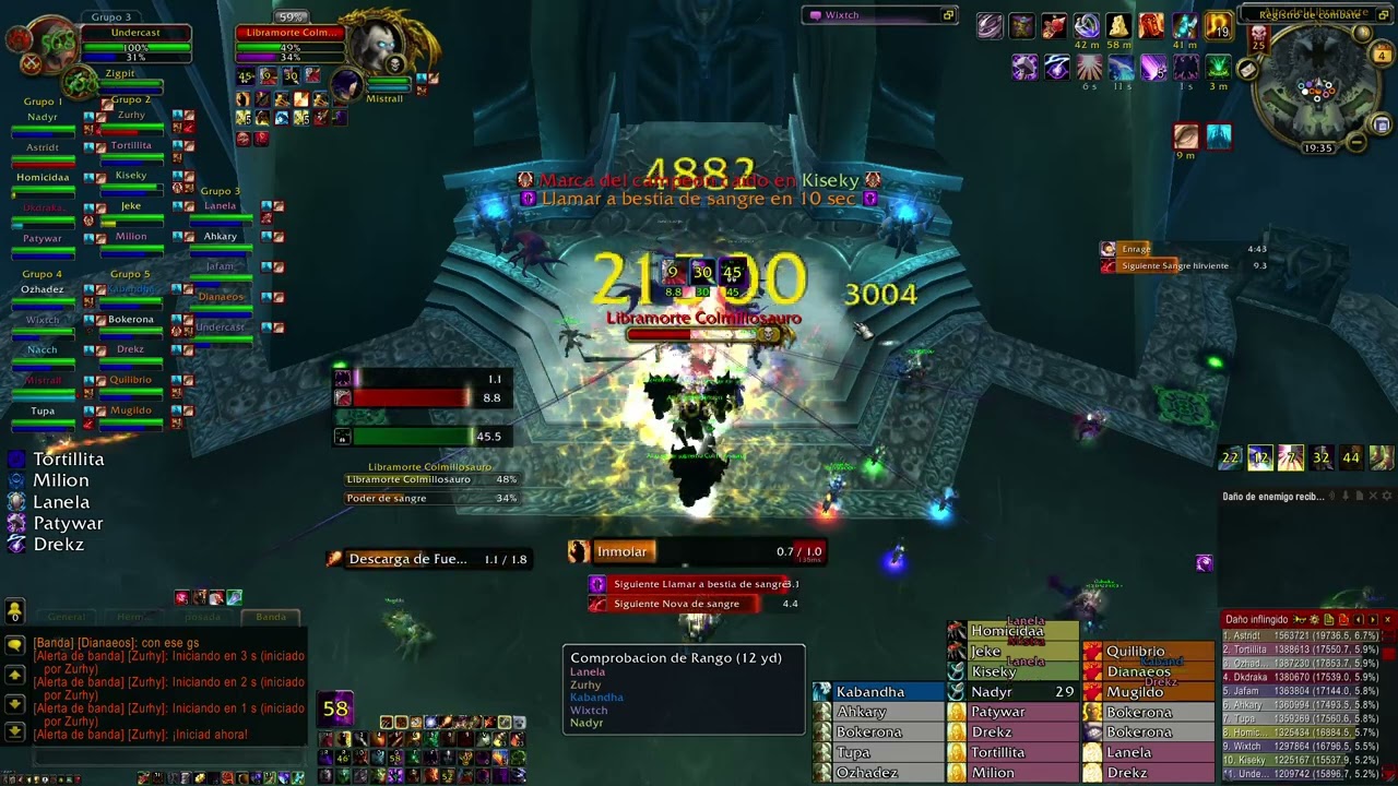 Brujo demonologia LOW, dps Libra 25H / 3.3.5 (ultimowow) + Rotación Basica