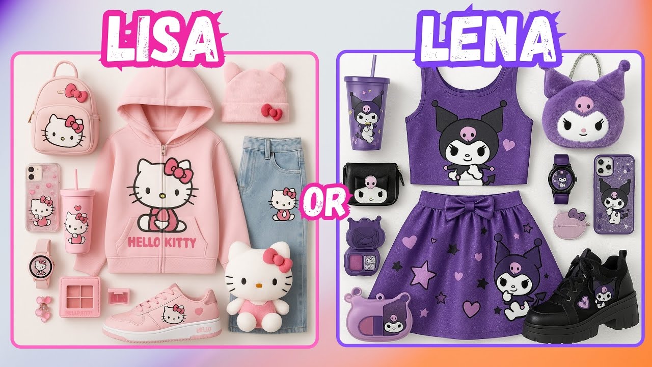 Lisa or Lena 🦄✨Hello kitty or kuromi💕 pick your favourite #random  #lena #lisa #trending #lisaorlena