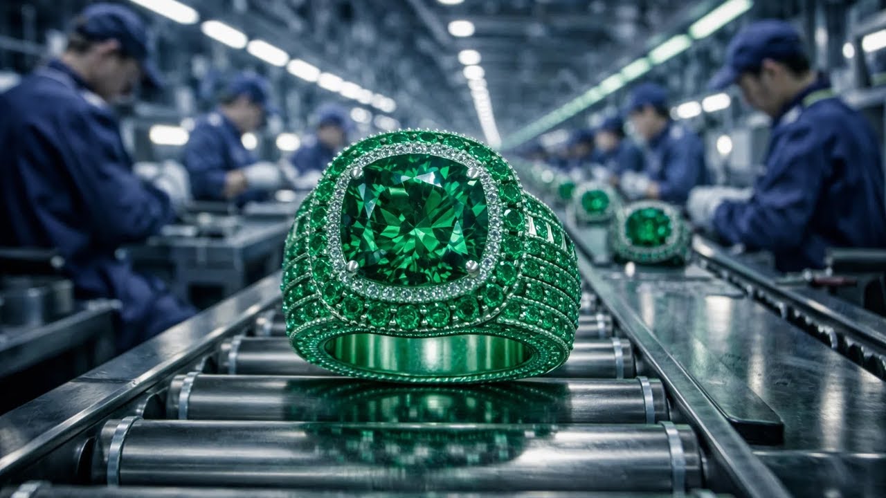 Inside a Luxury Emerald Ring Factory: From Raw Crystal to $250,000 Engagement Ring (Full Process)