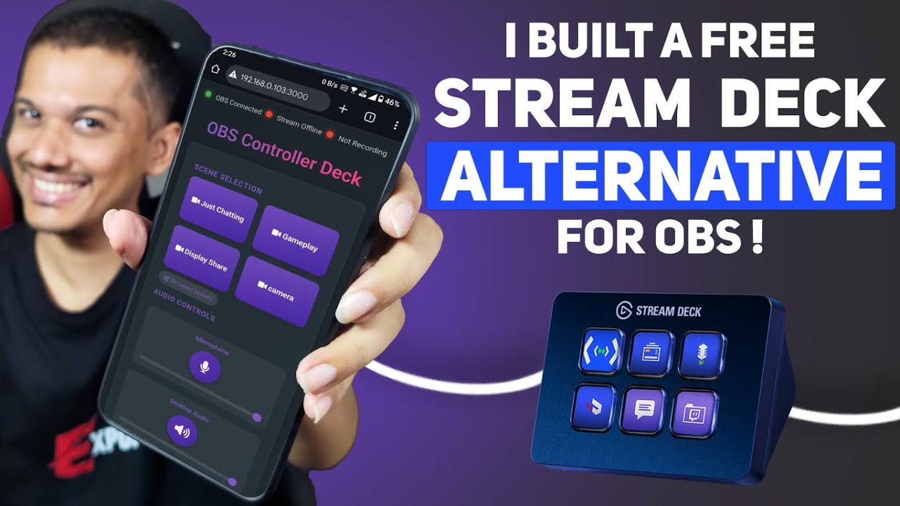 I Built A Free Stream Deck Alternative for OBS Studio - Try It Now !