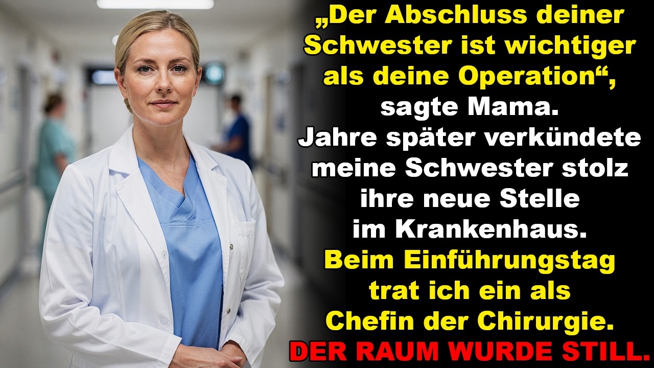 Meine Familie wählte den Abschluss meiner Schwester statt meiner OP – jetzt arbeitet sie für mich