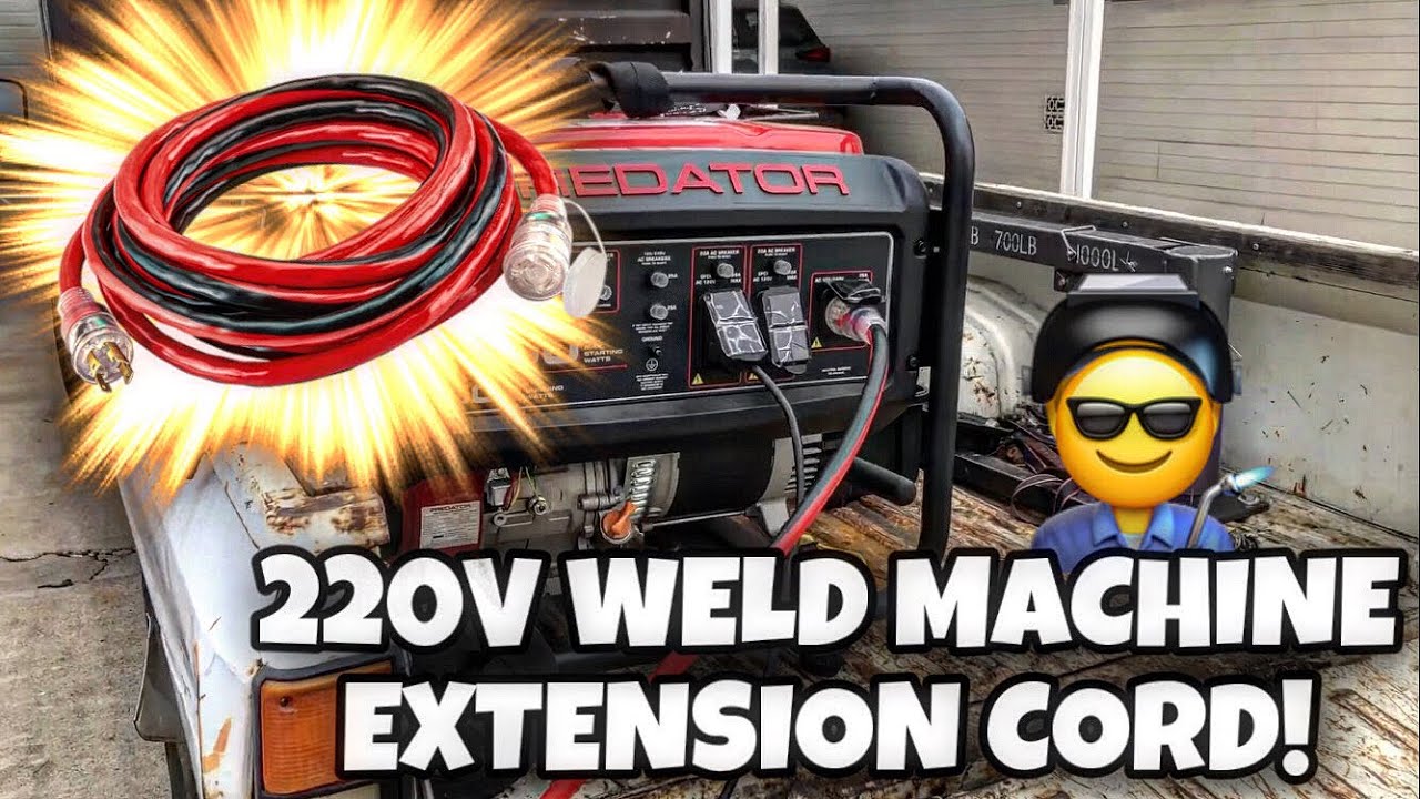 220V Welder To Generator Extension Cord! (Plus Welder Connection Adapter)
