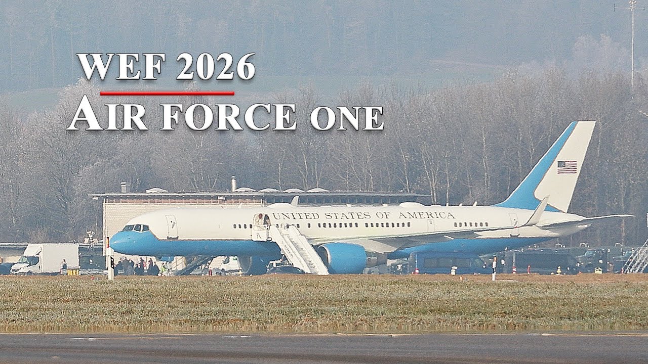 Air Force One Departure Switzerland 🇨🇭 | POTUS Trump Onboard (SAM 45)