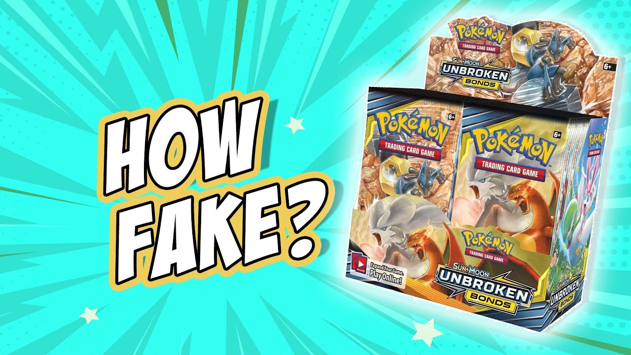 How to spot FAKE Pokemon Cards 'Unbroken Bonds' - Pokemon Card Scam