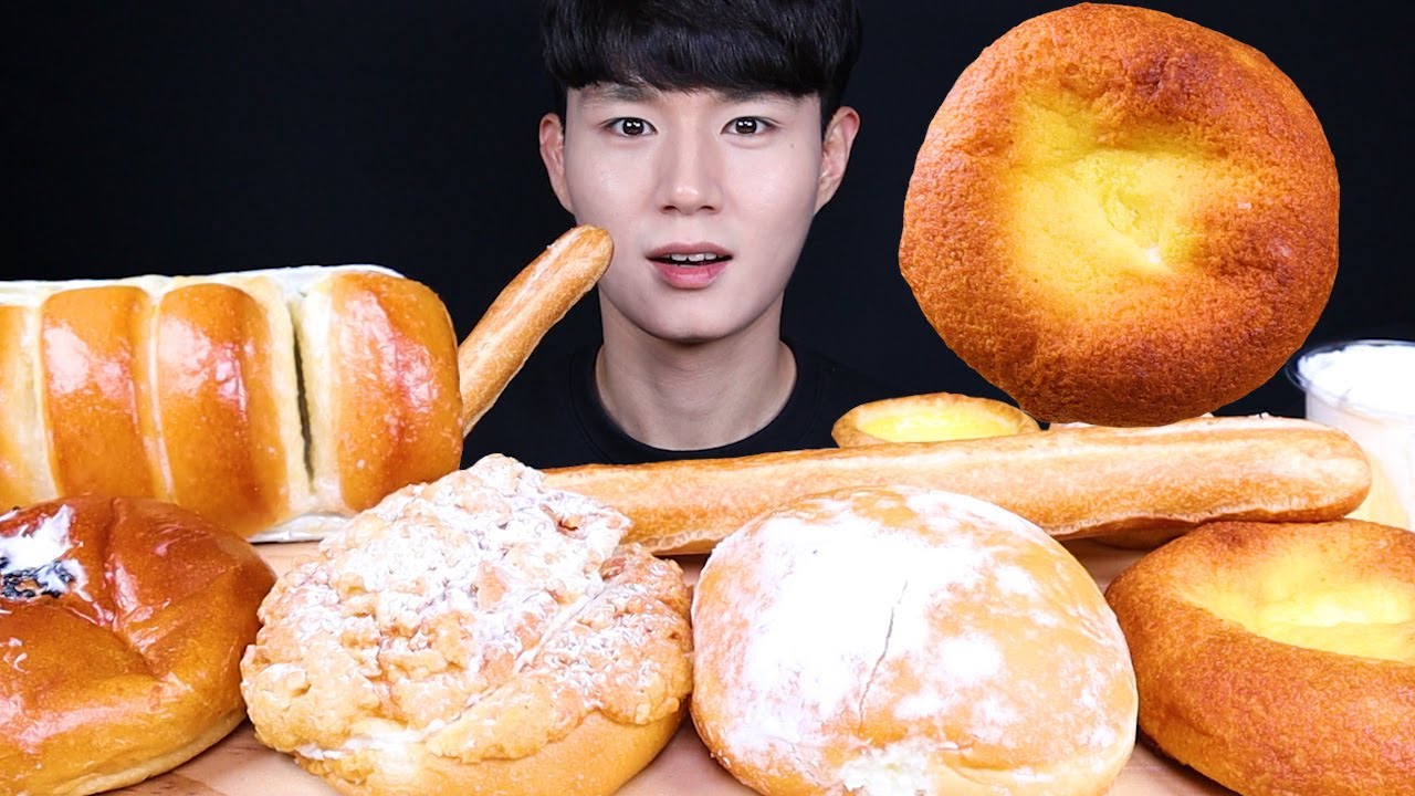 파리바게트 뚜레쥬르 빵 디저트 먹방ASMR MUKBANG BREAD & DESSERT パン デザート eating sounds